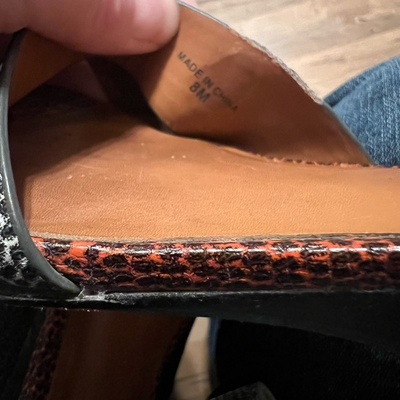 Rebecca Minkoff multicolor snake print ankle strap wedge sandals - Picture 10 of 11